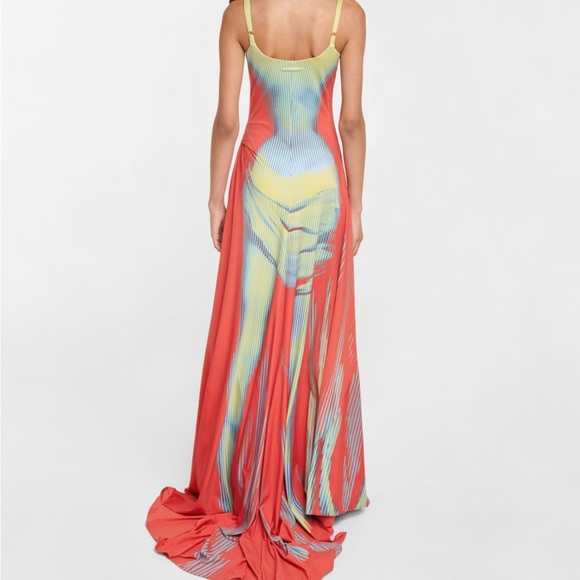 Y/PROJECT X JEAN PAUL GAULTIER BODY MORPH MAXI DRESS SIZE MEDIUM PRELOVED RARE - Picture 5 of 7